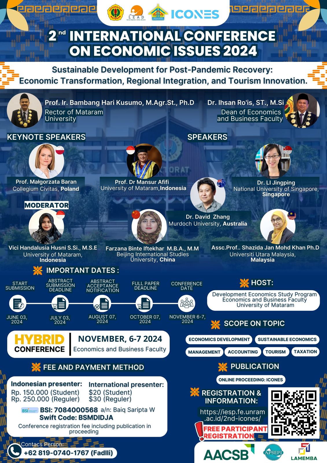 The 2nd International Conference on Economic Issues 2024